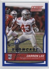 2016 Score Rookies Showcase Signatures 91/99 Darron Lee #406 Auto 0ot