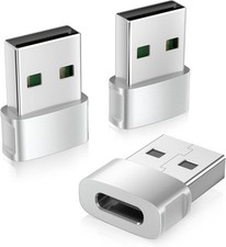 for iPhone 17 Air 16 Pro Max Car Charger Adapter 3Pack,USB Male to USB Type C