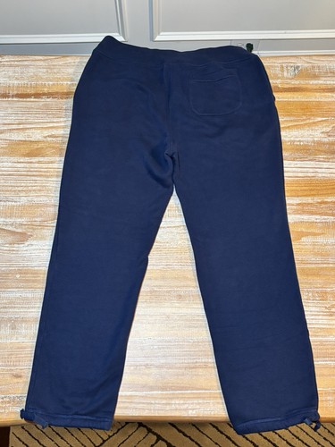 Polo Ralph Lauren Sweatpants Men’s L Blue Magic Fleece Applique Logo Spell Out - Picture 5 of 12