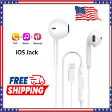 Earphones Headphones for iPhone Pro/14/13/12/11/X Bluetooth Wired Earbuds - US
