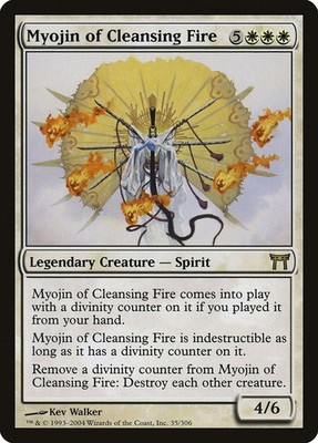MTG Myojin of Cleansing Fire  - Champions of Kamigawa #035
