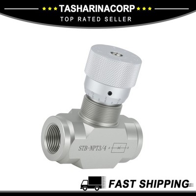 3/4Inch NPT Hydraulic Flow Control Needle Valve 5800PSI Two Way