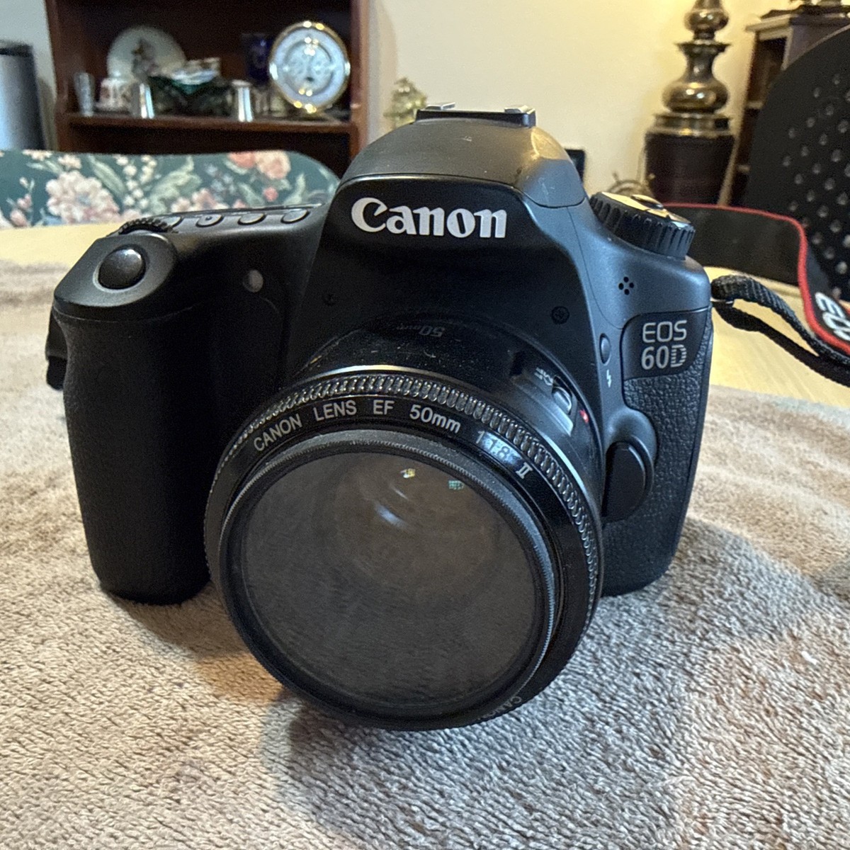 CANON EOS 60D 18MP DSLR Camera w/EF 50mm f/1.8 II Lens - Black | eBay