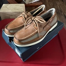 Sperry Men's Surveyor 2 Eye Leather Boat Shoe Sonora🔥 SALE DEAL Size 7.5