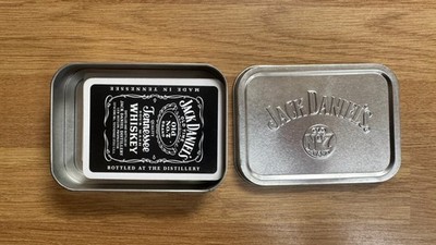 Jack Daniels Spielkarten Pack Deck Set Neu in Metalldose mit Deckel. Sammlerstück!