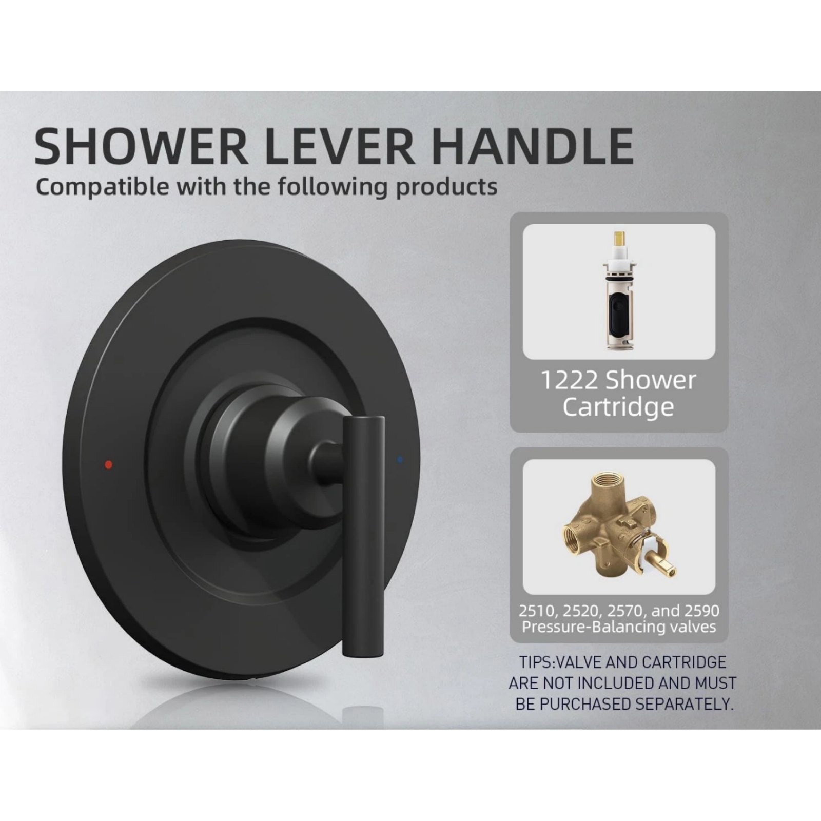 T2901 Shower Valve Kit (Matte Black) Posi-Temp Pressure Balancing Valve For Moen thumbnail 13