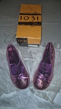 Girls Pink Glitter Shoes Ballet Slippers Sz Large 2-3