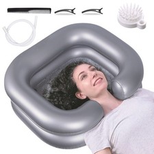 Aufblasbar Haarwaschbecken Kopfwaschbecken Mobile Waschbecken Haarwaschwanne PVC