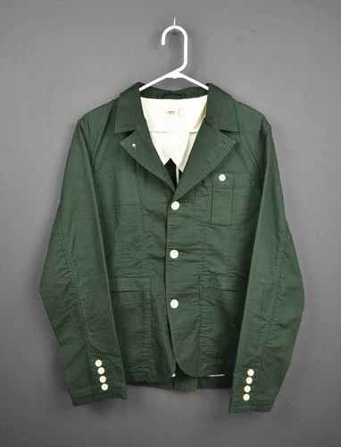 Creep by Hiroshi Awai Military Jacket Green Mens M Blazer - product listing photo