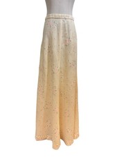 Vtg 70s Maxi Skirt Floral Cottagecore Praire Boho Soft Girl Coquette