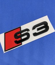 S3 Noir Brillant badge emblème  Edition autocollant Hayon Arrière Logo