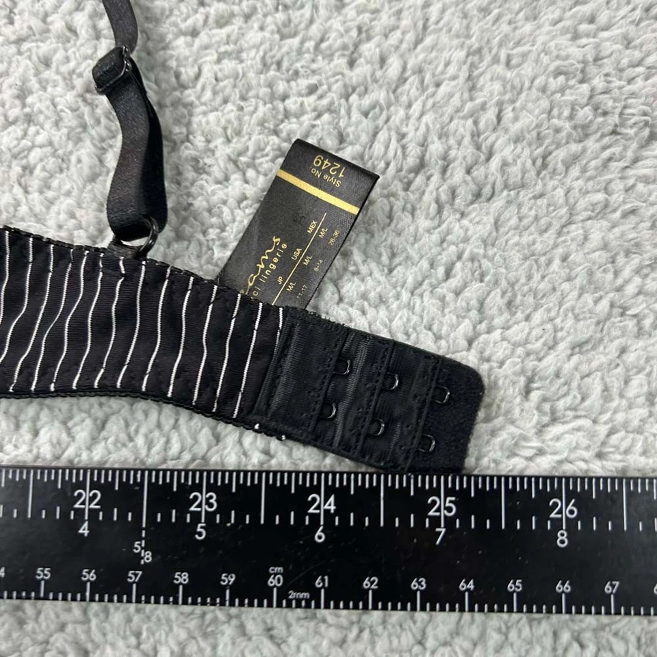 Dreams By Baci Sujetador Grande Balconette Sujetador 1249 Rayas LAce Lencería Foto 4 de 4