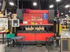 88 Ton x 8' Amada HFT 80-25 S Hydraulic 4 Axis CNC Press Brake 