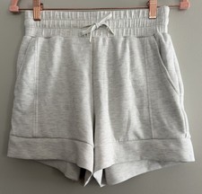 Varley Double Soft Atrium High Rise Shorts 4.5 Light Grey Marl Women s Small