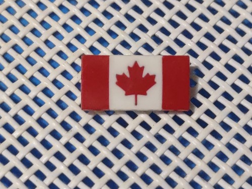 Vintage Small Canada Flag Pin, Canadian Red and White Maple Leaf Hat/Lapel Pin