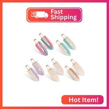 KesaPlan 10PCS No Bend Hair Clips, Acrylic Resin No Crease Hair Clips for Stylin