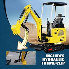 Mini Excavator Side Swing Diggers with Pilot System & Retractable Crawler USA