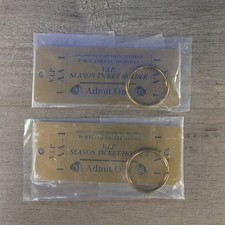 Pair 1992-1993 Portland Winter Hawks VIP Season Ticket Holder Metal Keychain NOS