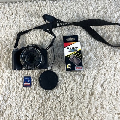 Nikon Coolpix P80 10.1MP 18X Zoom Digital Camera SD Battery & Charger READ
