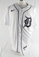 2022 Detroit Tigers Ricardo Pinto #63 Game Issued White Jersey 44 916