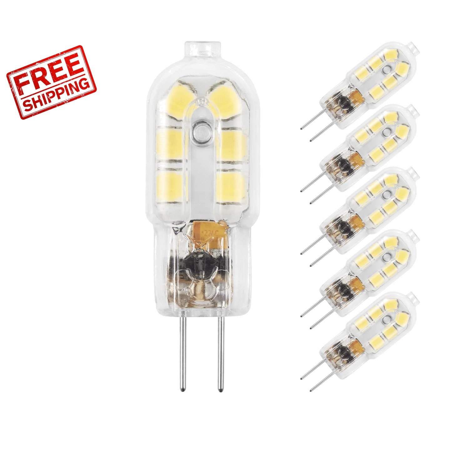 - Non-dimmable 12v, 20w Halogen Replacement, Daylight White