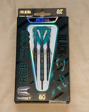 Rare! Rob Cross 24g Target Voltage Black 80% Tungsten Steel Tip Darts!