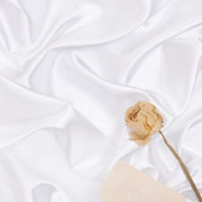 Charmeuse White Satin Fabric 6 Yards 60" Wide Silky Charmeuse Satin Fabric by th