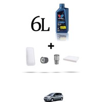 Hoffcar Wartungskit 4 Filter Und 6L ÖL FüR Toyota Corolla IX Verso 2.0 D4-D 66