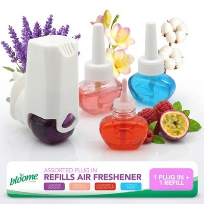 Plug In Lufterfrischer Gerät Starter Kit für Zuhause verschiedene Nachfüllpackungen Duftöl 20ml