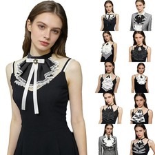 1Pcs Victorian False Collar Medieval Costumes Vintage Palace Ruffle Neck Collars