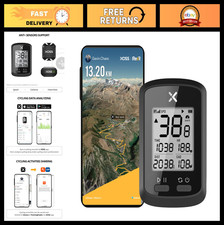 GPS Bike Computer, Bluetooth ANT Cycling Speedometer Odometer, Waterproof LCD D