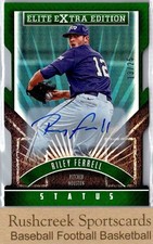 2015 Elite Extra Edition #80 Riley Ferrell Status Emerald Die Cut Auto /25