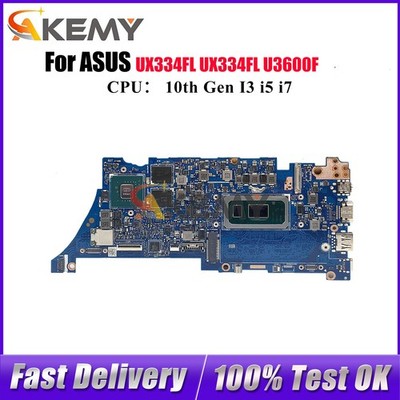 UX334FL Laptop Motherboard For ASUS U3600F U4600F UX463FL Mainboard W/CPU