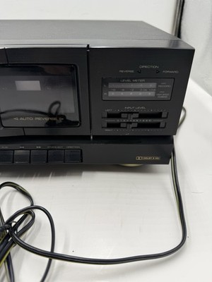 Optimus Home Stereo Double Cassette Tape Deck Sct-49 Dual Tapes