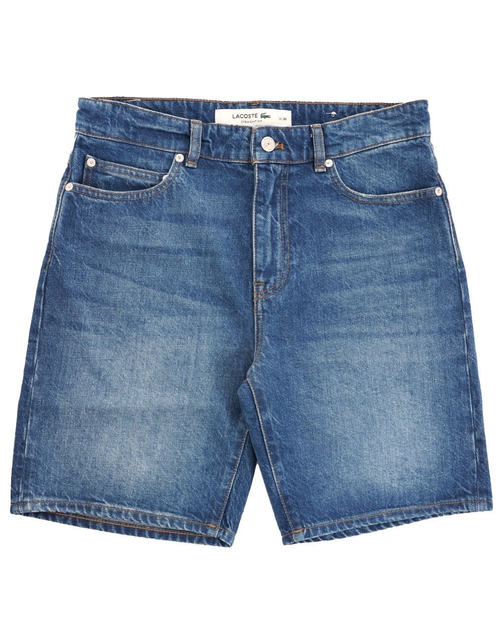 Bermudas vaqueras Lacoste azul medio lavado profundo lavado