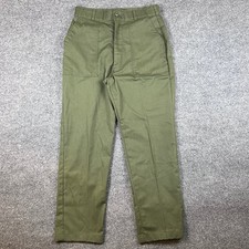 Vintage US Military OG-507 Fatigue Pants Mens 30x30 Green Utility Baker 80s