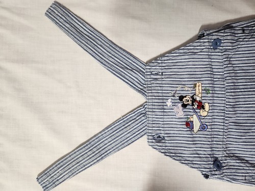 Salopette Disney Jean Denim 2011 ricamata bambino Topolino e amici clubhouse 3-6m - Foto 6 di 8