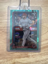 2025 Topps Chrome - Niko Kavadas #20 Aqua Raywave Refractor /199 (RC) Angels 