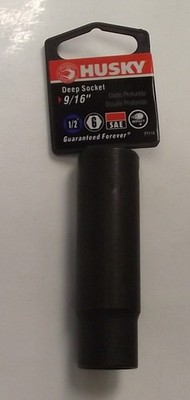 HUSKY 27118 1/2'' Drive 9/16'' 6 Point Deep Impact Socket