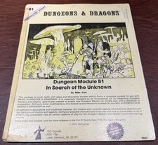 TSR D&D Module B1 - In Search of the Unknown ...