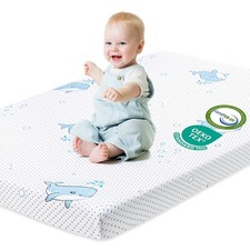 Pack and Play Mattress, 38"x26" High Density Soft  Firm Memory Foam Pack N P...