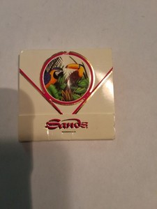 Sands Hotel, Casino & Country Club Atlantic City, N.J. Matchbook Cover