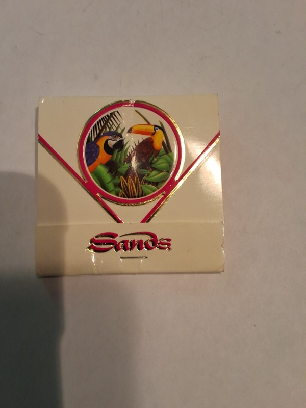 Sands Hotel, Casino & Country Club Atlantic City, N.J. Matchbook Cover