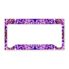 Cafepress Purple Patterrn License Plate Holder License Frame 1387722095