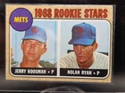 New Listing1968 Topps - 1968 Rookie Stars Nolan Ryan, Jerry Koosman #177 (RC) RAW