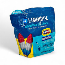 Liquid I.V. Hydration Electrolyte Drink Mix Firecracker Popsicle .56oz 30-Sticks