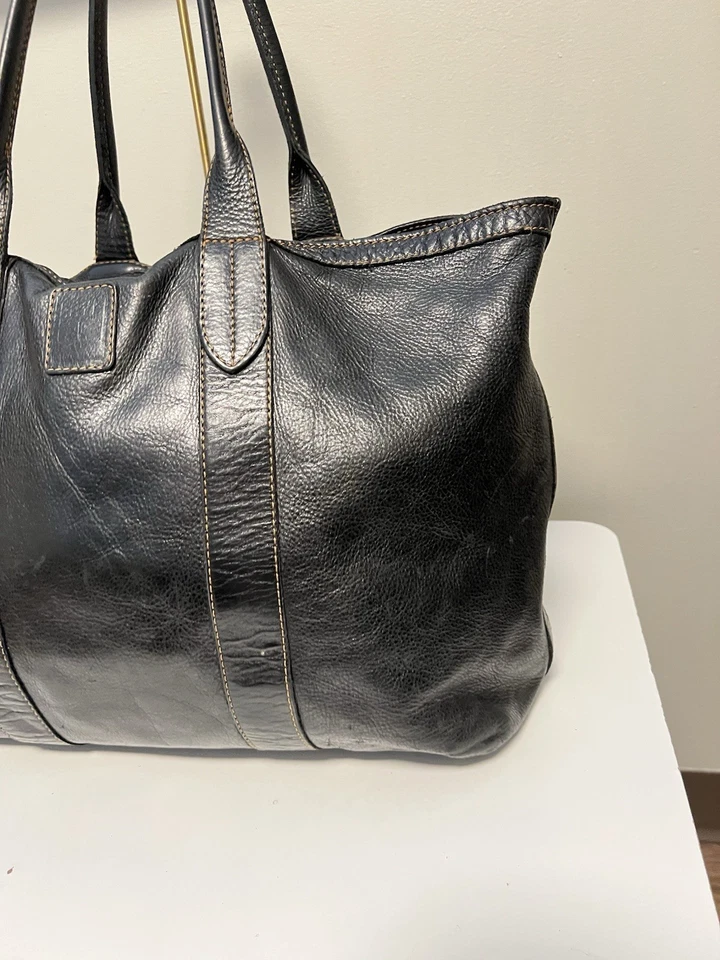 Bolso Shopper Frye Melissa de Cuero Negro Foto 3 de 4
