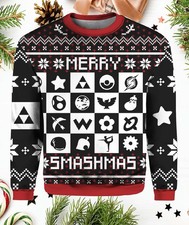 Merry Smashmas Super Smash Bros Ugly Christmas Sweater