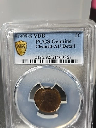 1909 S VDB Lincoln Wheat Cent PCGS AU Detail 💥💥(Looks 58)💥💥 VERY RARE VDB 💯