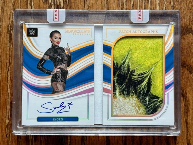 2023 Panini Immaculate WWE Shotzi Booklet Auto Patch /10 Sealed Autograph